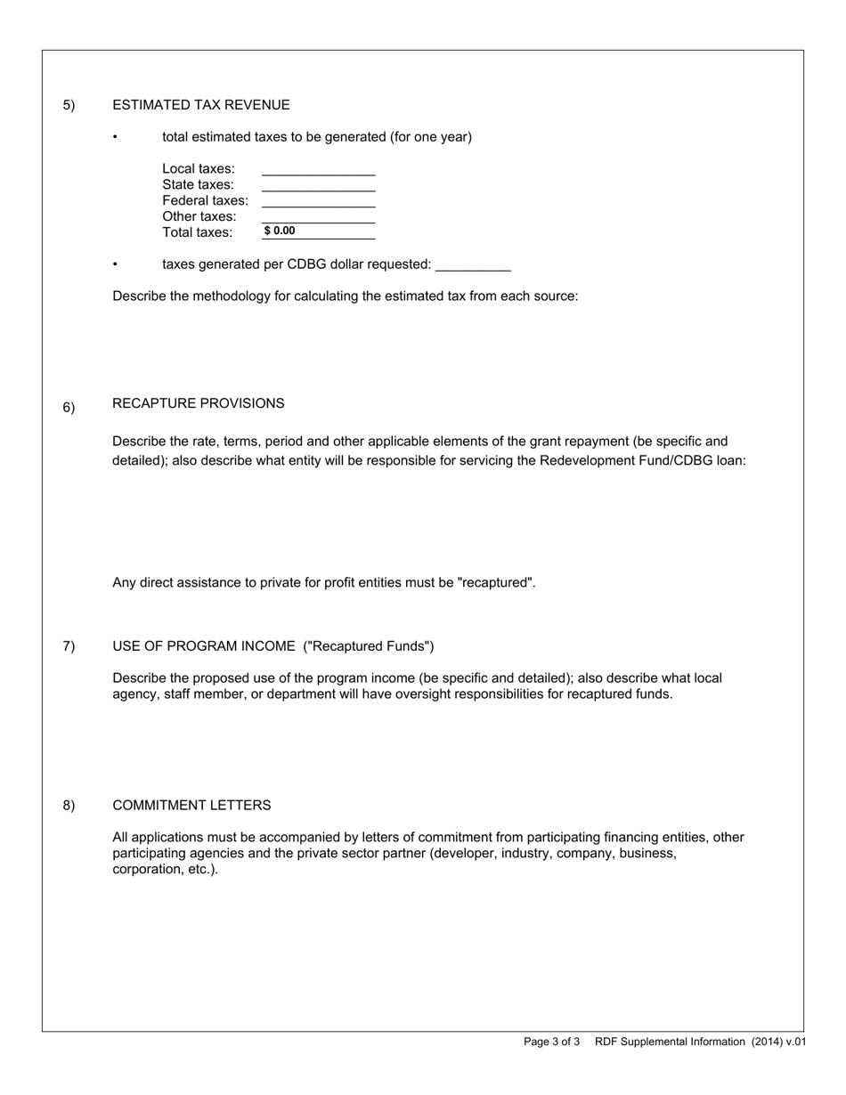 Supplemental Information and Documentation - Cdbg / Redevelopment Fund Program - Georgia (United States), Page 3
