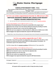 Document preview: Official Fha Mip Cancellation Request Form - Georgia (United States)