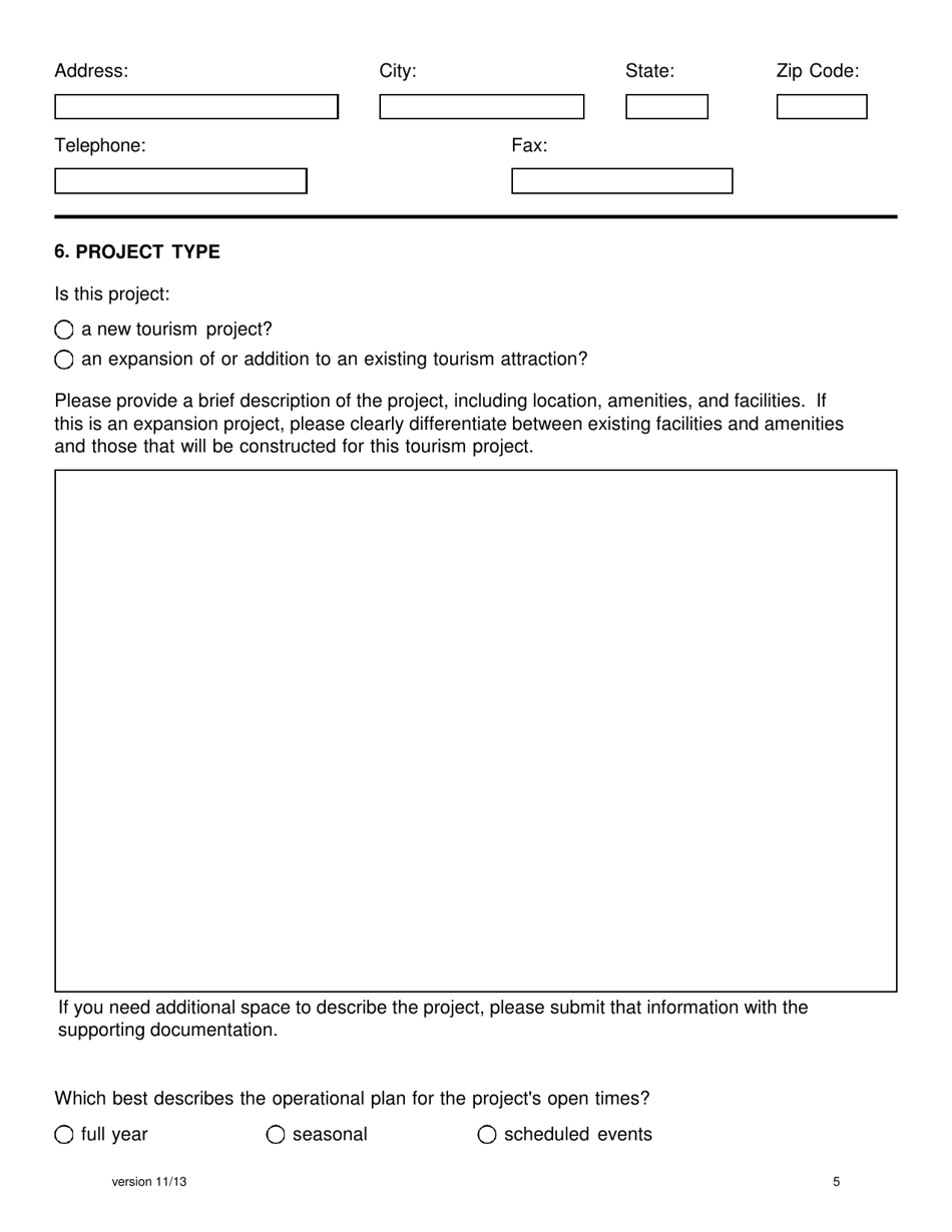Georgia Tourism Development Act Program Application - Georgia (United States), Page 5