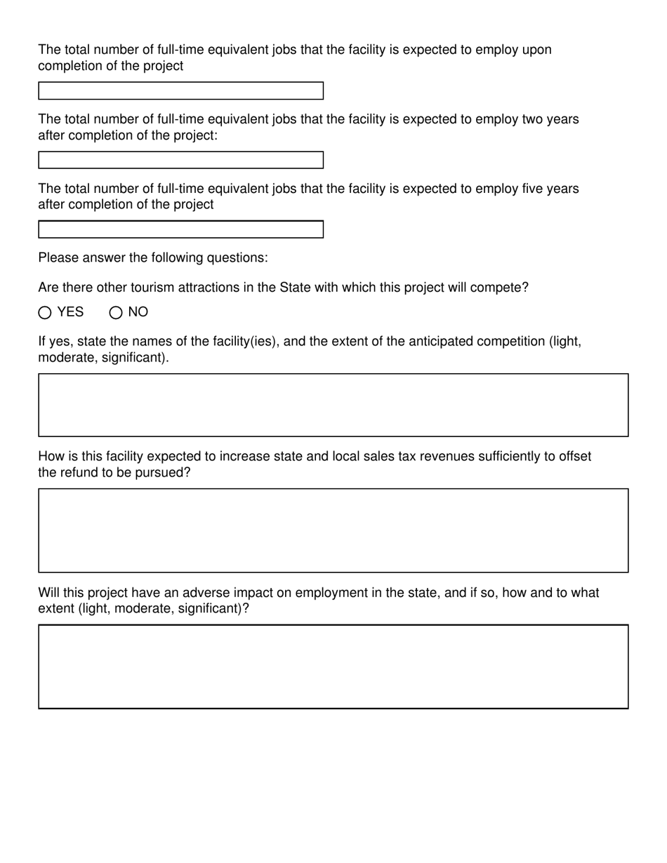 Georgia Tourism Development Act: Pre-application Form - Georgia (United States), Page 7