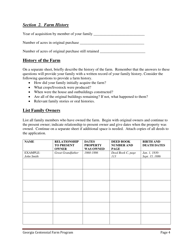 Georgia Centennial Farm Program Application Form - Georgia (United States), Page 5