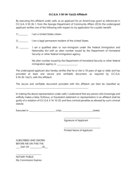 Document preview: O.c.g.a. 50-36-1(E)(2) Affidavit - Georgia (United States)