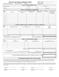 Tenant Income Certification - Georgia (United States)