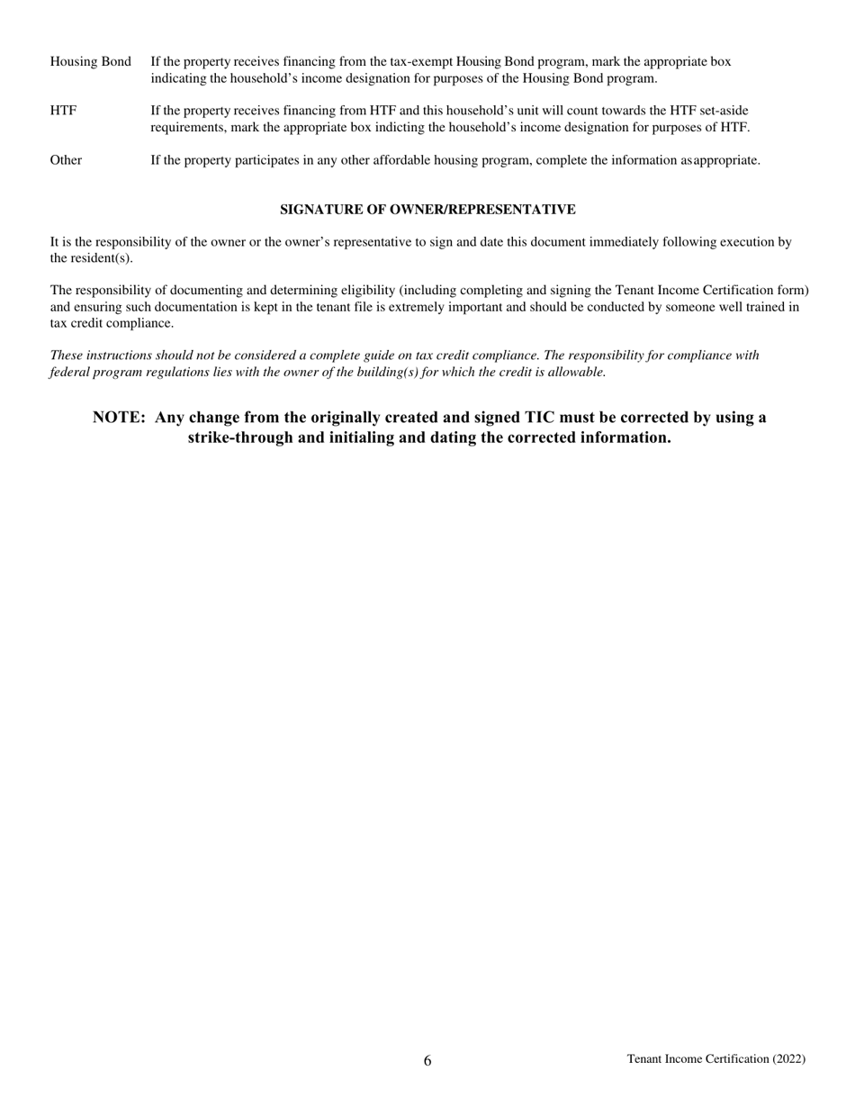 Tenant Income Certification - Georgia (United States), Page 6