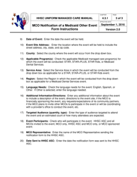 Instructions for Mco Notification of a Medicaid Other Event Form - Texas, Page 3