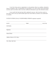 Disclosure and Consent - Medical and Surgical Procedures - Texas, Page 2