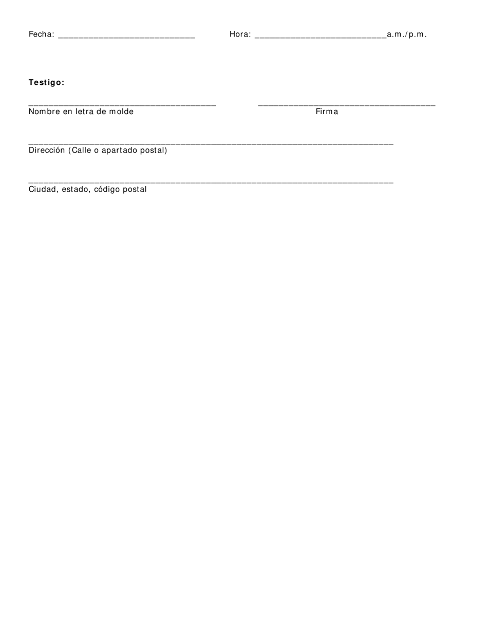 Consentimiento Medico Informado Para Someterse a Una Histerectomia - Texas (Spanish), Page 4