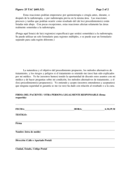Divulgacion De Informacion Y Consentimiento Para Radioterapia - Texas (Spanish), Page 2