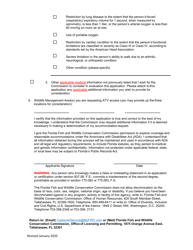 Ada Accommodation Request Form - Florida, Page 5