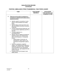 Position Task Book (Ptb) for Ambulance Strike Team/Medical Task Force Leader - California, Page 12