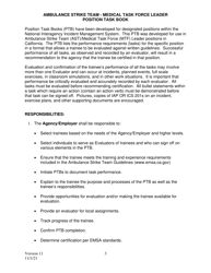 Position Task Book (Ptb) for Ambulance Strike Team/Medical Task Force Leader - California, Page 3