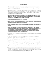 Lampara Net Endorsement Transfer Form - Florida, Page 2
