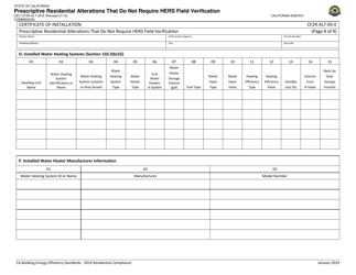 Form CEC-CF2R-ALT-05 Prescriptive Residential Alterations That Do Not Require Hers Field Verification - California, Page 8