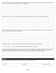 State Form 52970 Athlete Agent Background Investigation Authorization - Indiana, Page 5