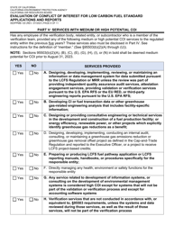 Form ISD/PPMB-120 Evaluation of Conflict of Interest for Low Carbon Fuel Standard Applications and Reports - California, Page 6