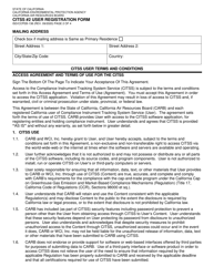 Form ISD/CCPEB-138 Citss #2 User Registration Form - California, Page 2