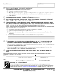 Form SC-500 Plaintiff&#039;s Claim and Order to Go to Small Claims Court (Covid-19 Rental Debt) - California (English/Spanish), Page 4