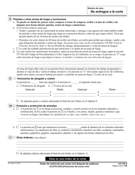 Formulario CH-130 Orden De Restriccion Por Acoso Civil Despues De Audiencia - California (Spanish), Page 3