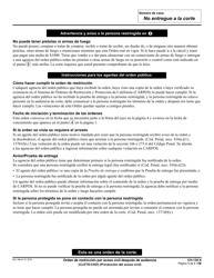 Formulario CH-130 Orden De Restriccion Por Acoso Civil Despues De Audiencia - California (Spanish), Page 5