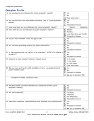 Form AIAAA CAQ E3.0 Caregiver Assessment - Texas, Page 2