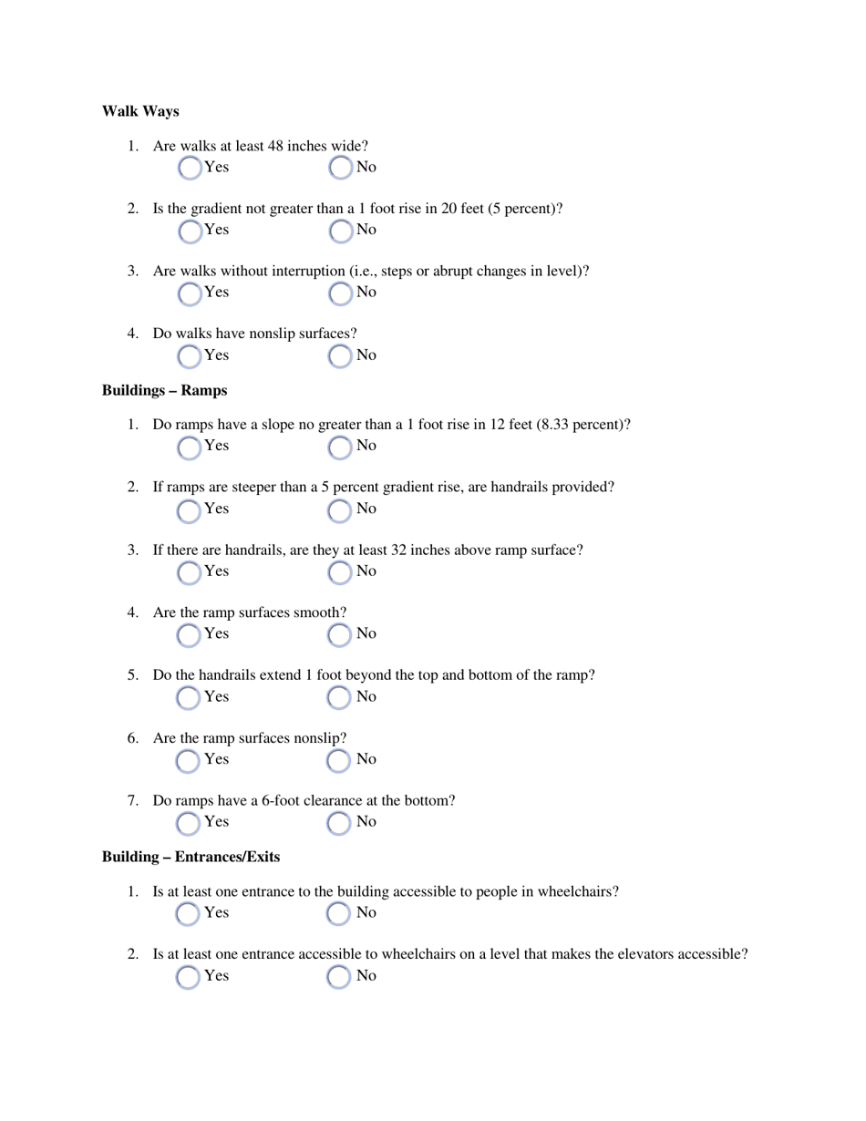 504 Self-evaluation Checklist - Texas, Page 4
