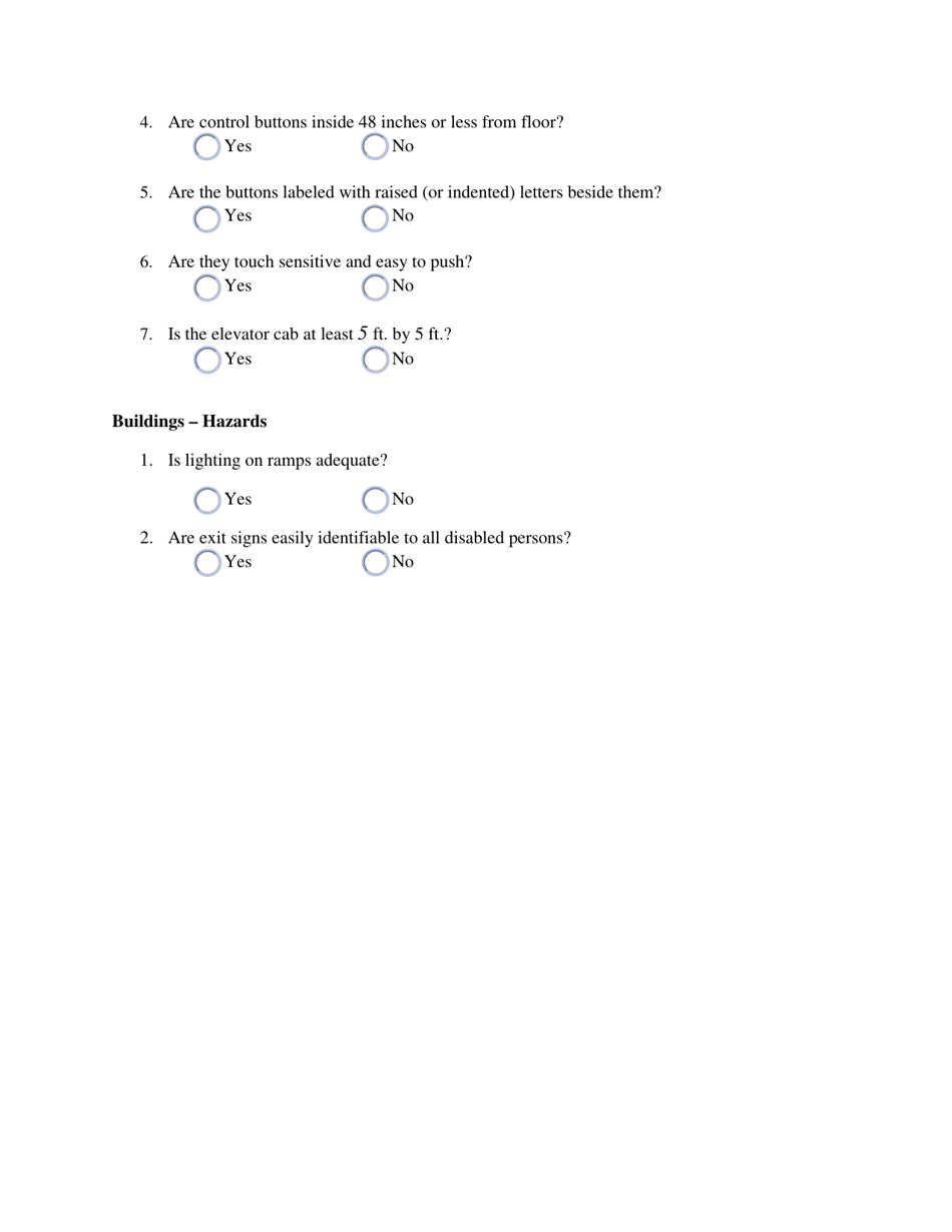 504 Self-evaluation Checklist - Texas, Page 7