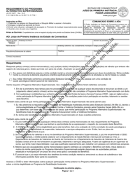Document preview: Form JD-CR-154PT Application for Supervised Diversionary Program - Connecticut (Portuguese)