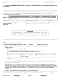 Form JD-FM-75 Application for Waiver of Fees/Payment of Costs/Appointment of Counsel - Family - Connecticut, Page 2