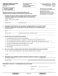 Form JD-GC-6 &quot;Complaint Against Attorney (Grievance Complaint)&quot; - Connecticut, Page 3