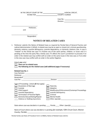 Form 12.900(H) Notice of Related Cases - Florida, Page 2