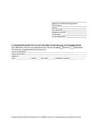 Form 12.900(C) Consent to Limited Appearance by Attorney - Florida, Page 4