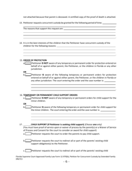 Form 12.970(B) Petition for Concurrent Custody by Extended Family - Florida, Page 6