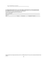 Form 12.970(B) Petition for Concurrent Custody by Extended Family - Florida, Page 9