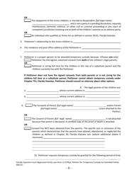 Form 12.970(A) Petition for Temporary Custody by Extended Family - Florida, Page 6