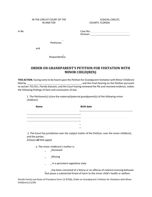 Form 12.975(B)  Printable Pdf
