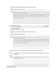 Form 12.970(E) Order Granting Petition for Temporary Custody by Extended Family - Florida, Page 2