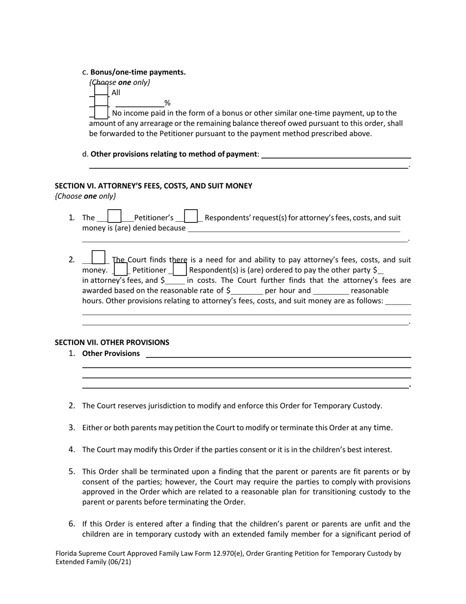 Form 12.970(E) Download Fillable PDF or Fill Online Order Granting ...