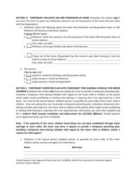 Form 12.980(A) &quot;Petition for Injunction for Protection Against Domestic Violence&quot; - Florida, Page 10