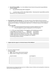 Form 12.983(C) Answer to Petition and Counterpetition to Determine Paternity and for Related Relief - Florida, Page 7