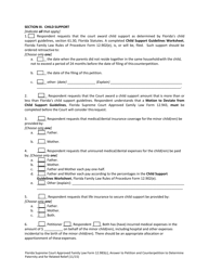 Form 12.983(C) &quot;Answer to Petition and Counterpetition to Determine Paternity and for Related Relief&quot; - Florida, Page 8