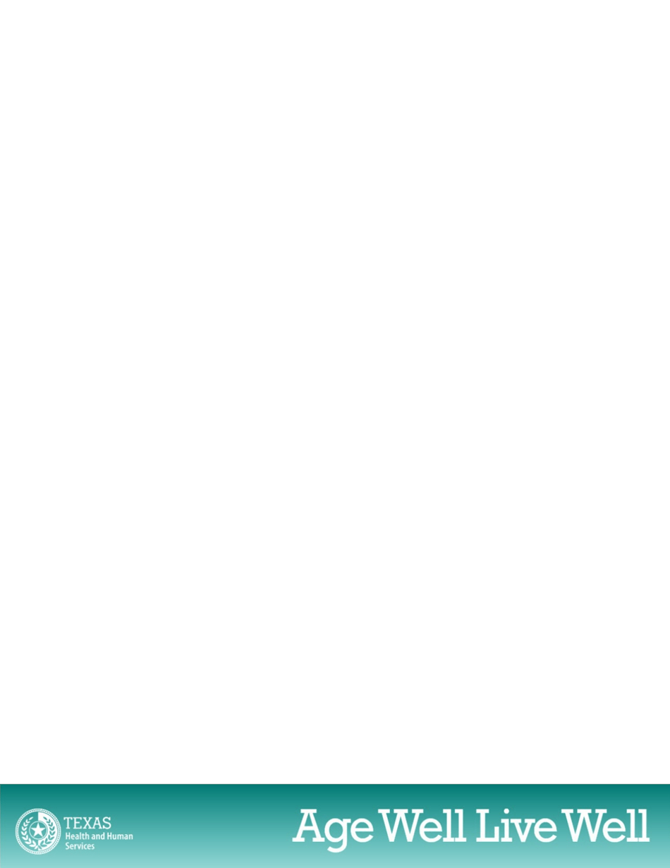 Age Well Live Well - Self Assessment - Texas, Page 3