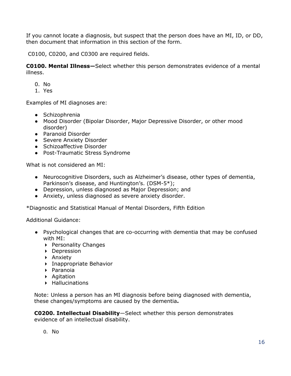Instructions for Pasrr Level 1 Screening Form - Texas, Page 16