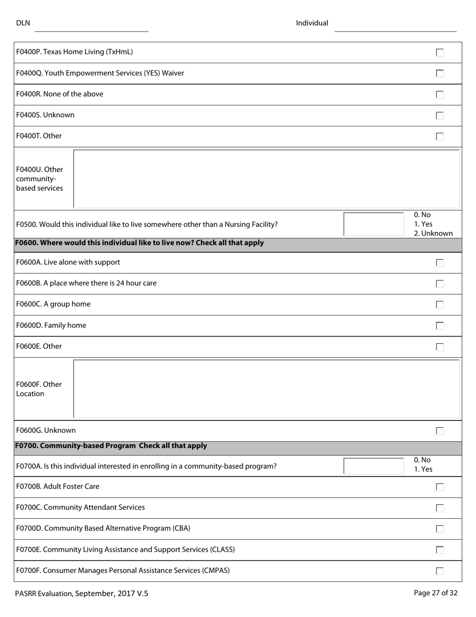 Pasrr Evaluation - Texas, Page 27
