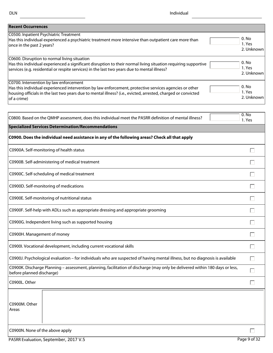Pasrr Evaluation - Texas, Page 9