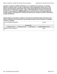 Formulario MC14 A Solicitud De Beneficiario Calificado De Medicare (Qmb), Beneficiario Demedicare Con Ingreso Bajo Especificado (Slmb) E Individuos Calificados (Qi) - California (Spanish), Page 4