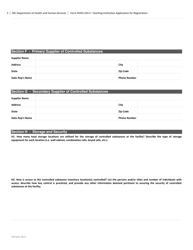 Form DHHS-224-C Teaching Institution Application for Registration - North Carolina, Page 3