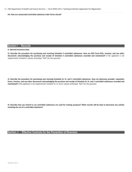 Form DHHS-224-C Teaching Institution Application for Registration - North Carolina, Page 4