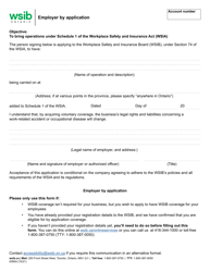 Form 0090A &quot;Employer by Application&quot; - Ontario, Canada