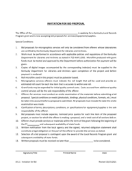 Form LR1.1 Invitation for Bid Proposal - Kentucky