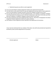 Attachment I Reentry Center Work Experience Code of Conduct - Kentucky, Page 2